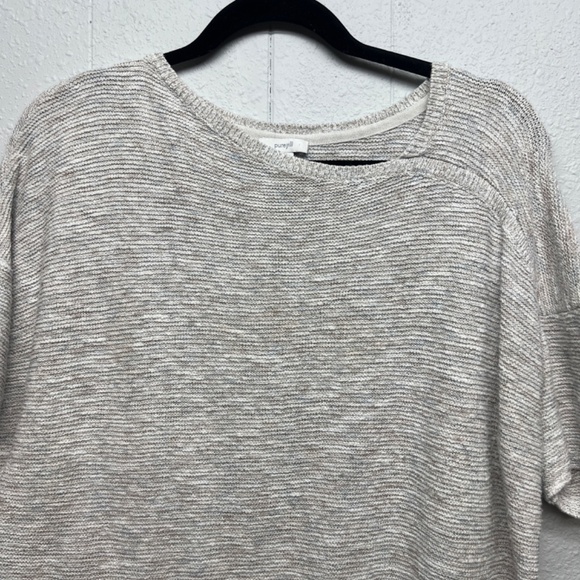 Pure Jill Relaxed Elegant Feminine Contemporary Womens Short Sleeve Sweater Sz M - Picture 3 of 11